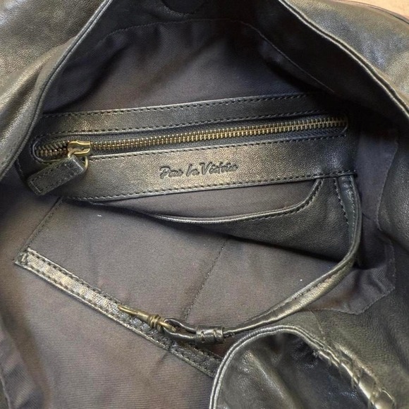 black faux leather slouchy hobo bag by Pour La Victoire - Picture 5 of 8